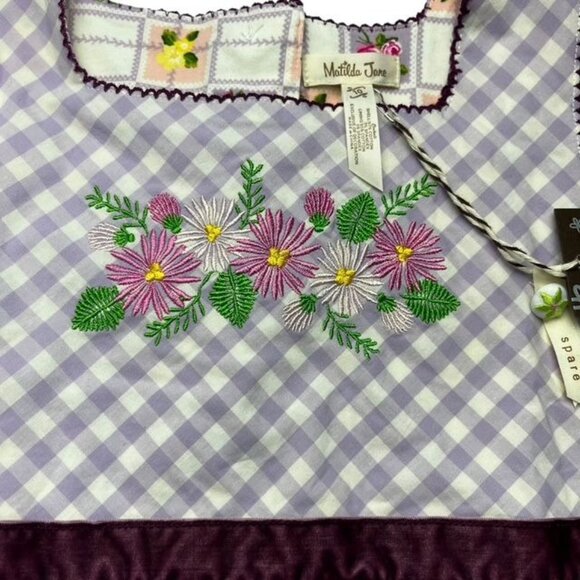Matilda Jane Enchanted Garden Prudence Gingham Tunic Top and Shorts - Picture 6 of 8